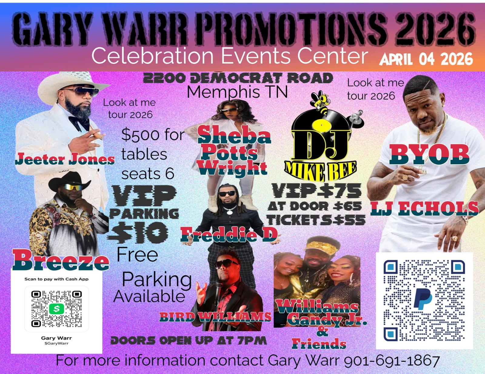 Gary Warr Promotions 2026